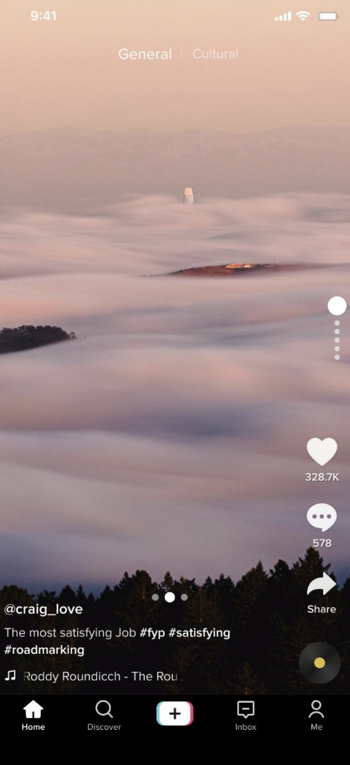 Screen 3: Video reply feed with General and Cultural tabs