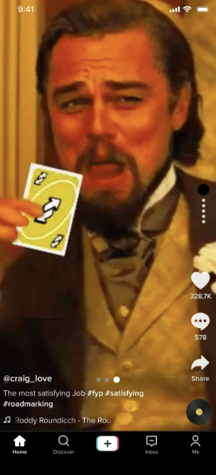 Screen 7: Another full-screen reply video in the same browsing flow